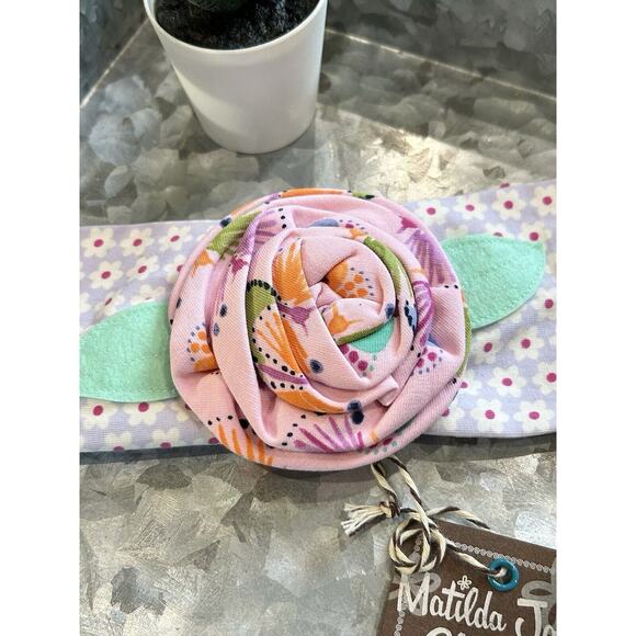 Matilda‎ Jane Headband Think Good Thoughts Large Flower Floral Print One Size - Picture 2 of 2